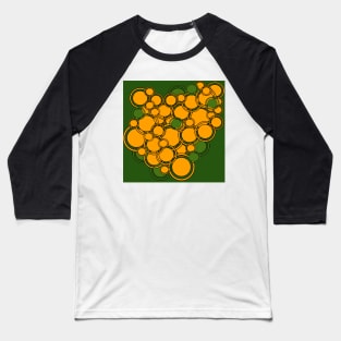 green and gold abstract pattern Baseball T-Shirt